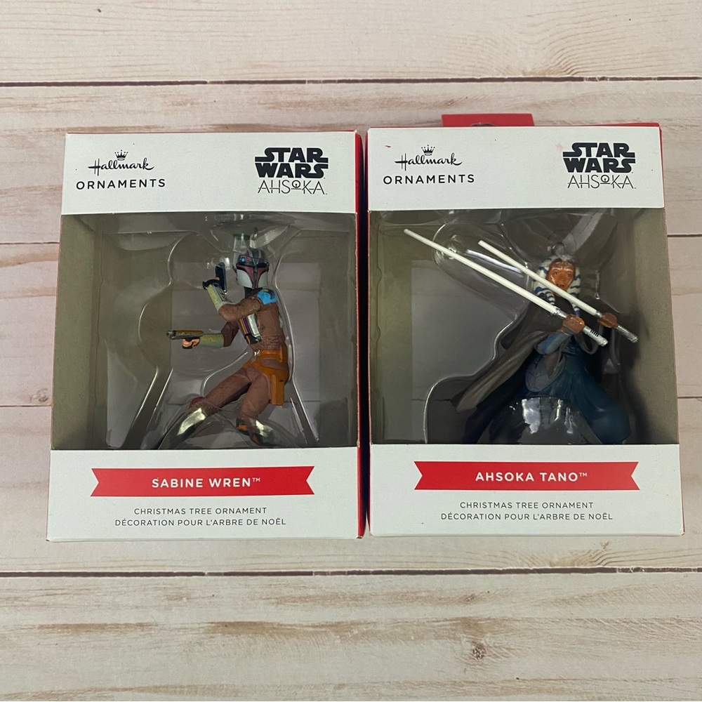 Hallmark Ornaments Star Wars Collection Ahsoka Tano & Sabine Wren NEW